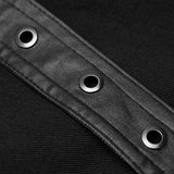 Gestreifte Hose mit PUNK-Print Lose gerade Hose