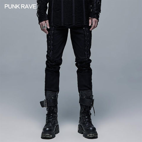 Punk elastisch gewebte lange Hose