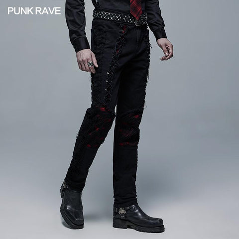 Punk elastisch gewebte lange Hose
