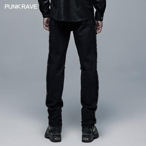 Punk elastisch gewebte lange Hose