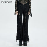 PUNK weibliche zerrissene Hosen