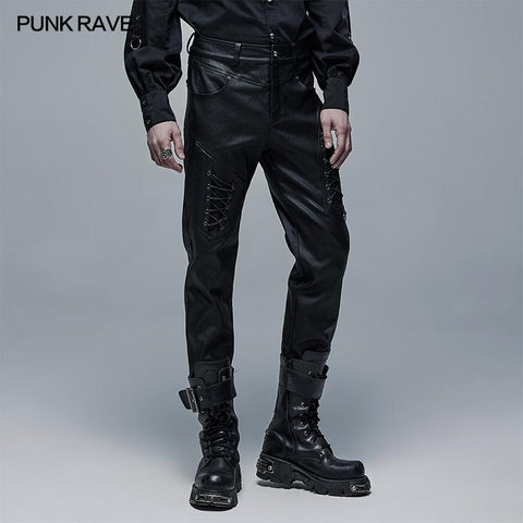 Punk Daily Hose aus Kunstleder