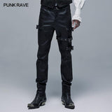 Gothic lange Hose aus elastischem Webstoff