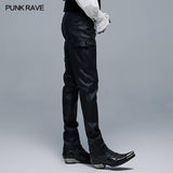 Gothic lange Hose aus elastischem Webstoff