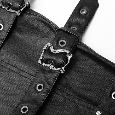 Gothic lange Hose aus elastischem Webstoff