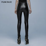 Gothic Skinny Kunstlederhose