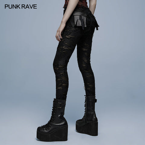 Tägliche Gothic-Ragged-Leggings