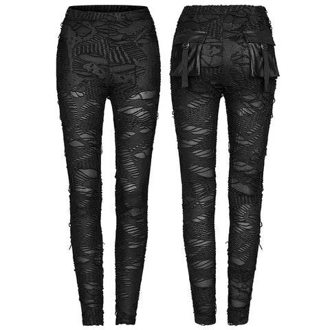 Tägliche Gothic-Ragged-Leggings