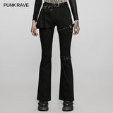Punk-Schlaghose mit mittlerer niedriger Taille