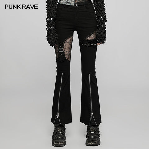 Gothic elastische Schlaghose