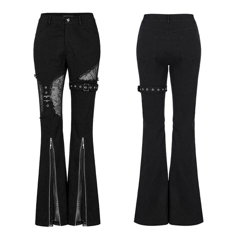 Gothic elastische Schlaghose