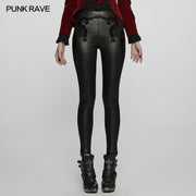 Gothic Leggings mit exquisiten Applikationen