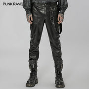 Punk tägliche PU-Lederhose