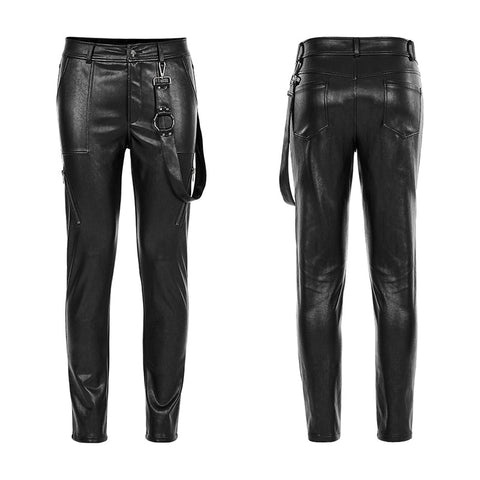 Punk tägliche PU-Lederhose