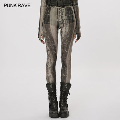 Die postapokalyptische Techwear Tight Mesh Leggings