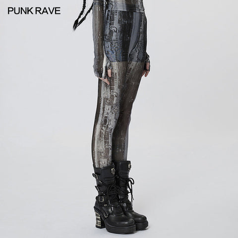 Die postapokalyptische Techwear Tight Mesh Leggings