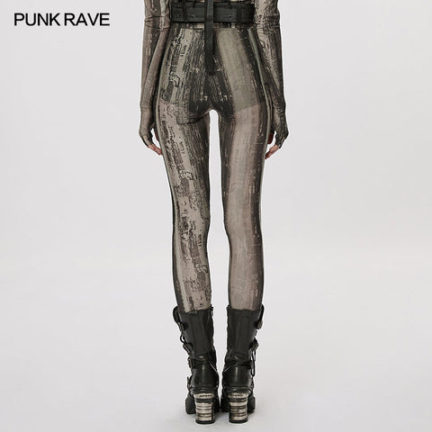 Die postapokalyptische Techwear Tight Mesh Leggings