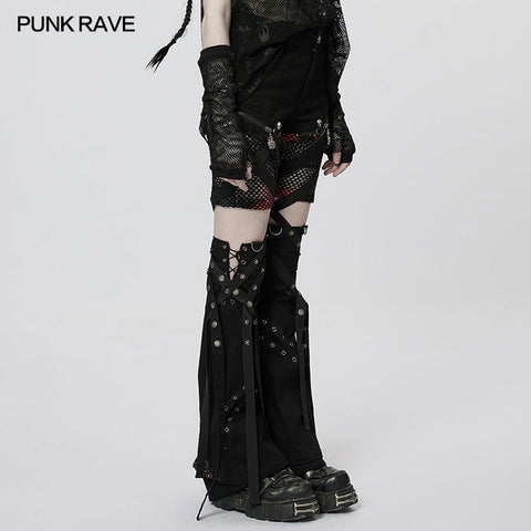 Punk unregelmäßig ausgestellte abnehmbare Hose