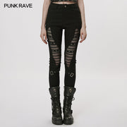 Gothic aushöhlen Leggings
