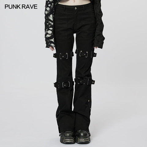Goth ausgestellte lange Hose