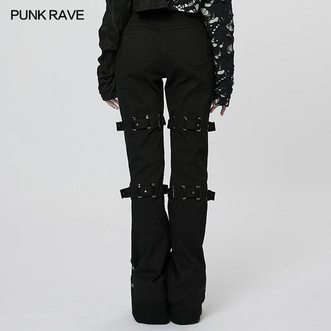 Goth ausgestellte lange Hose