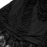 Lolita-Strickrock mit zerrissener Textur