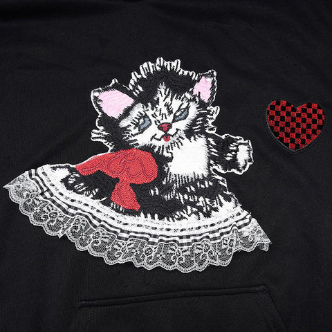 Süße, lockere Hoodies mit langen Ohren