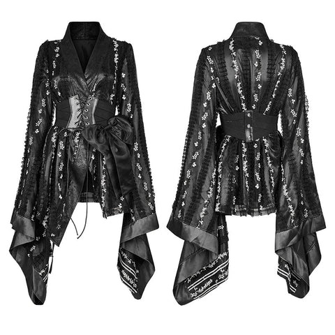 Gothic-Spitze-Kimono-Mantel