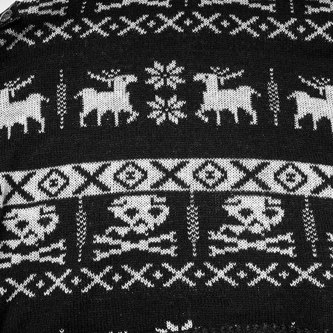 Süßer kurzer Pullover mit Totenkopf-Kapuze