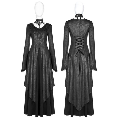 Gothic wunderschönes langärmliges Kleid