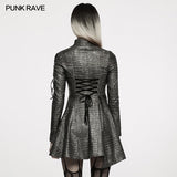 Kunstleder sexy langärmliges Kleid