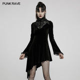 Gothic asymmetrisches Kleid