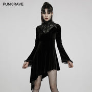 Gothic asymmetrisches Kleid