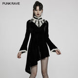 Gothic asymmetrisches Kleid