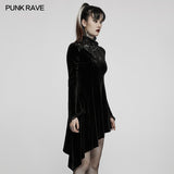 Gothic asymmetrisches Kleid