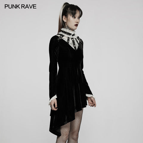 Gothic asymmetrisches Kleid
