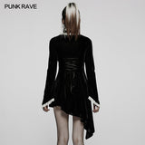 Gothic asymmetrisches Kleid