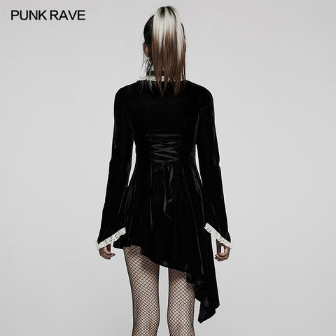 Gothic asymmetrisches Kleid