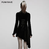 Gothic asymmetrisches Kleid