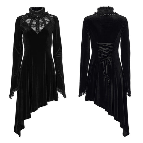 Gothic asymmetrisches Kleid