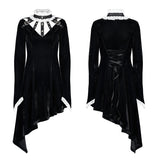 Gothic asymmetrisches Kleid