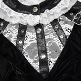 Gothic asymmetrisches Kleid