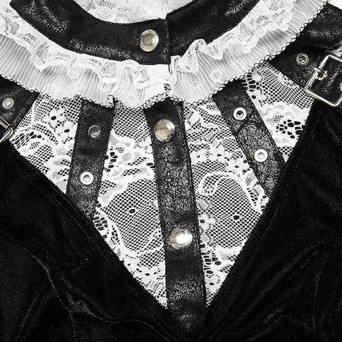 Gothic asymmetrisches Kleid