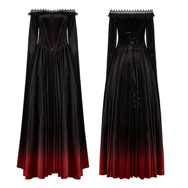 2022 Kleid mit gotischem Farbverlauf