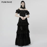 Gothic Kleid mit wunderschönem Druck