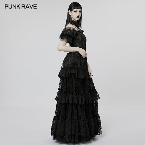 Gothic Kleid mit wunderschönem Druck