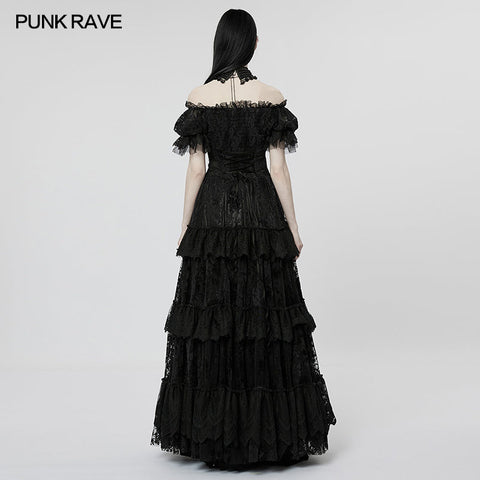 Gothic Kleid mit wunderschönem Druck