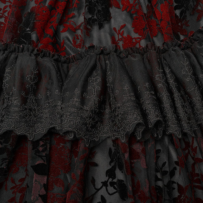 Gothic Kleid mit wunderschönem Druck