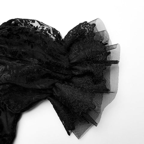 Gothic Kleid mit wunderschönem Druck