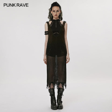 Das postapokalyptische Strickkleid im Techwear-Stil